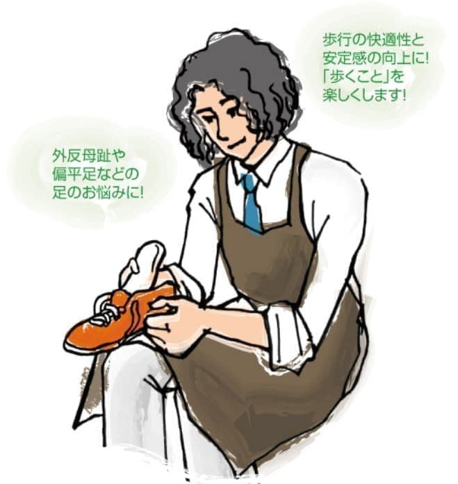 靴職人のイラスト