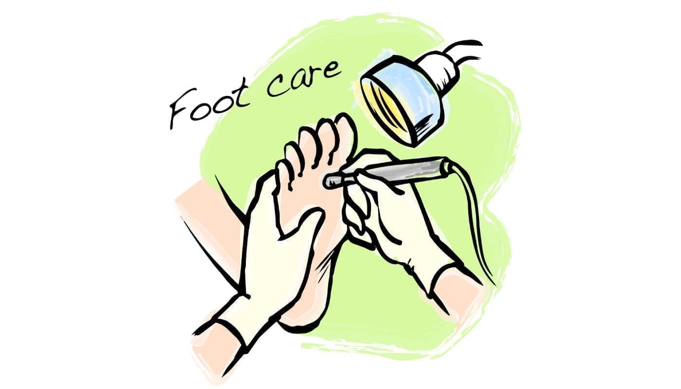 フットケアのイメージイラスト