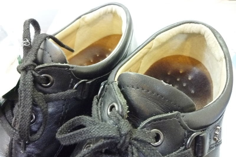 修理をした靴の画像
